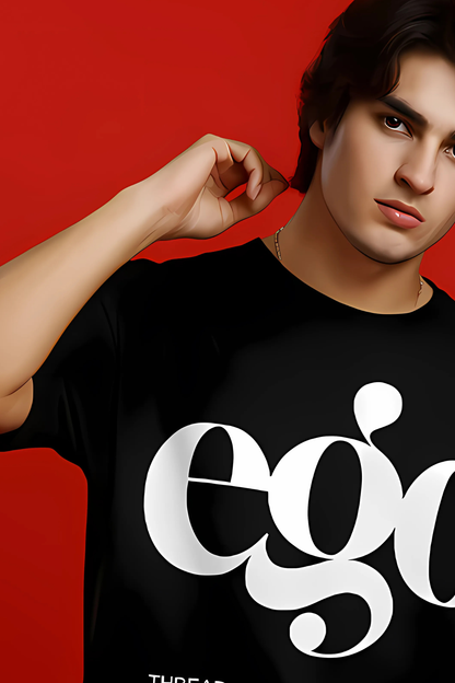 Ego | Black Oversized T-Shirt