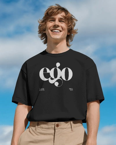 Ego | Black Oversized T-Shirt